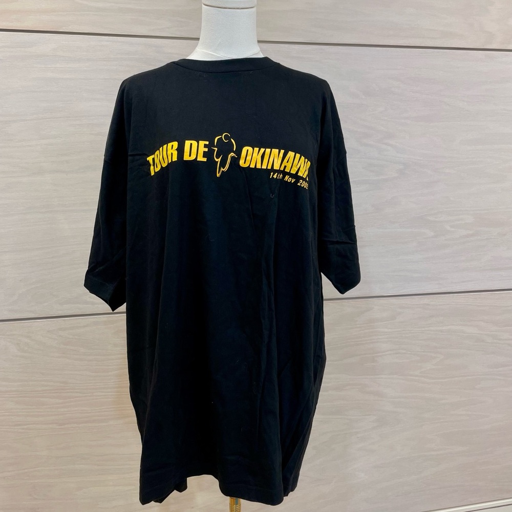 Black Tour de Okinawa Y2K T-Shirt